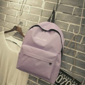 I AM A Girl Letter Print Rucksack Backpack School Bag