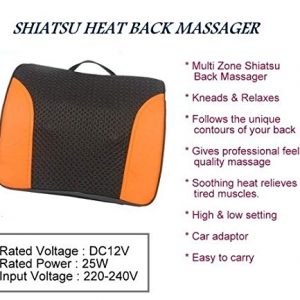 Shiatsu Back Rolling Massager for Car, Home and Office