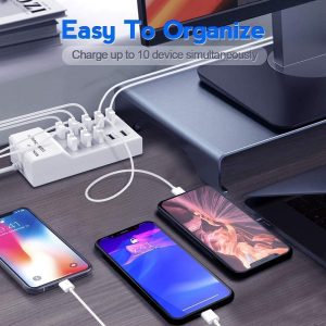 Auslese 10 Ports USB Charging Stations with Rapid Charging