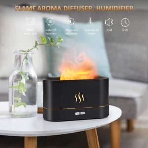 Aroma Electric Essential Oil Diffuser with Flame Light