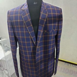 Premium Quality Check Pattern Blazer for Men Directly from Exporter