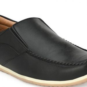 TORO BLU Pull On Black Shoes For Men