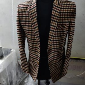 Premium Quality Check Pattern Blazer for Men Directly from Exporter