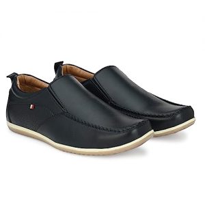 Toro Blu Men Pull on Loafer Shoes Navy Blue