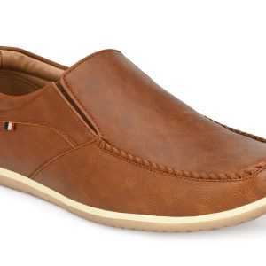 Toro Blu Men Pull on Tan Loafer Shoes