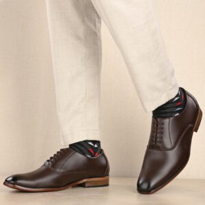 Toro Blu Men Formal Shoes for Office Wear Brown