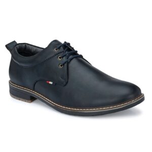 Toro Blu Men Casual Lace Up Black Shoes