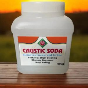 Pristino Caustic Soda 900 gm. for Drain Cleaning, Soap Making and Other Cleaning Tasks