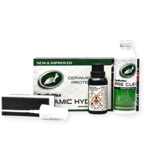 Turtle Wax Ceramic Coat Protection Hydro+ Kit – Advanced SiO₂ Ceramic Coating with Pre-Clean Solution | Professional Car Paint Protection System (30ml + 100ml)